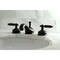 Kingston Brass KS1160GL 8" Widespread Bathroom Faucet, Matte Black KS1160GL - alternate 3